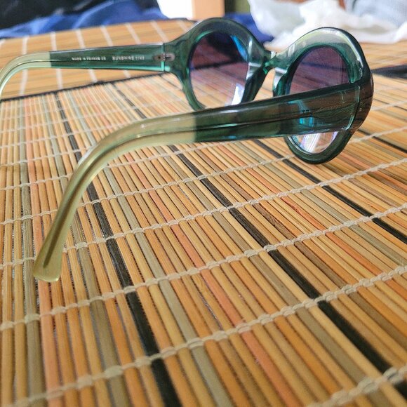 Luxury Anne et Valentin "Sunshine" Green Sunglasses - Picture 3 of 9
